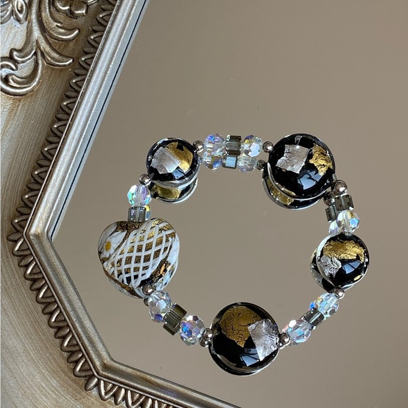 Murano Glass with Swarovski Elements Bracelet - Picture 4 of 5